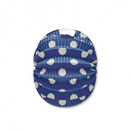 Farol Redondo con Lunares Blancos 22 cm