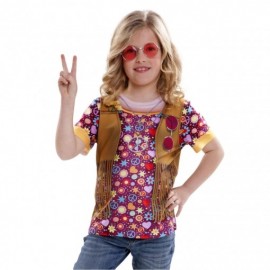 Fantasia de menina hippie infantil infantil