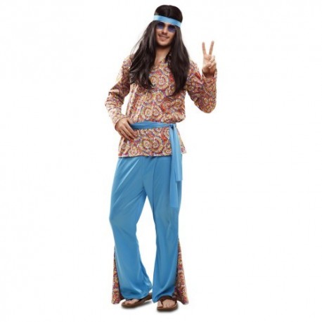 Traje hippie psicchedélico adulto