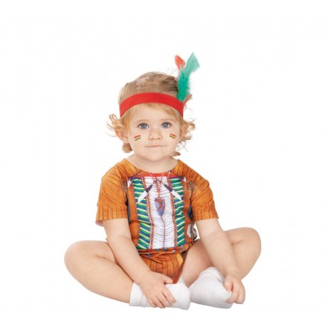 Fantasia infantil de bodysuit indiana