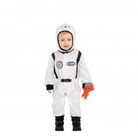 Traje de astronauta com alienígena infantil