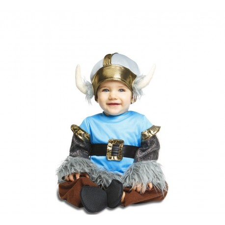 Fantasia de bebê infantil viking