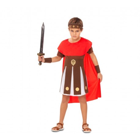 Fantasia de guerreira romana infantil