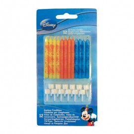 12 Velas Aniversário Mickey Mouse