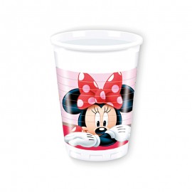 8 Vasos Minnie Mouse Jardín