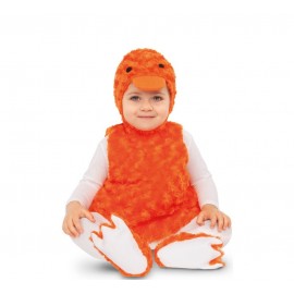 Traje de pato de laranja infantil