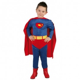 Traje muscular super -herói para crianças