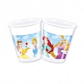 8 Copos Princesas Disney 33 cm