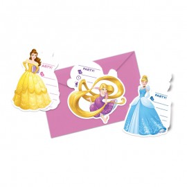 6 Convites Princesas Disney
