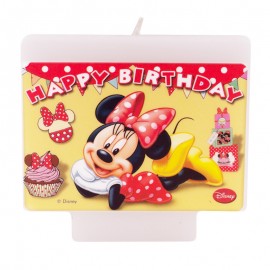 Vela feliz aniversário Disney Minnie Mouse
