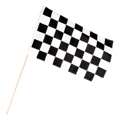 Bandeirola Racing 30 x 45 cm con Pau de 60 cm
