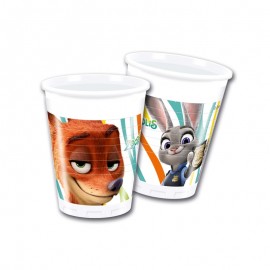 8 Copos Zootropolis 200 ml