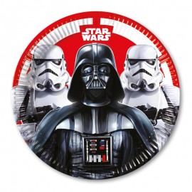 8 Pratos Star Wars 23 cm