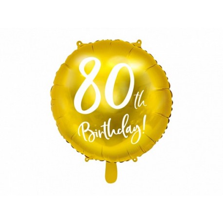 Globo 80 anos de ouro metálico