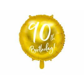 Globo 90 anos de ouro metálico