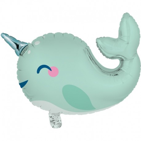 Balão de Aniversário Unicórnio-Baleia