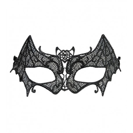 Máscara de morcego de renda
