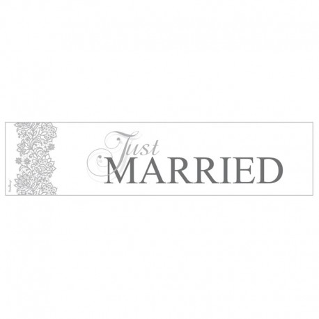 Registro Just Married Prateado