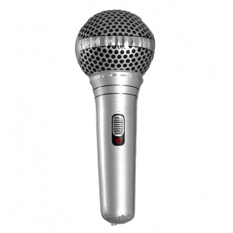 Microfone inflável de 25 cm