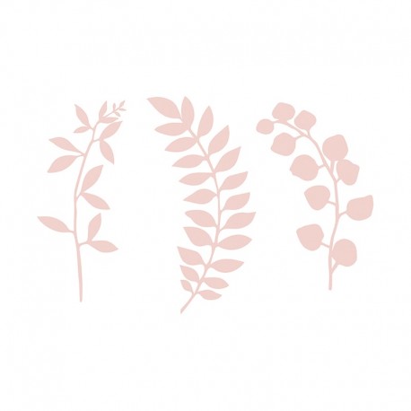 9 Ramos com Folhas Decorativas