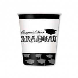 8 Copos de Graduação 266 ml