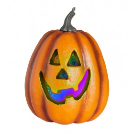 Abóbora de Halloween com Luzes LED Coloridas