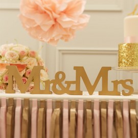 Letras para Casamentos de Madera Mr y Mrs