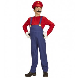Fato de Encanador Mario para Menino