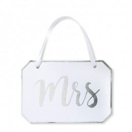 Cartel Mrs para Bodas Elegante