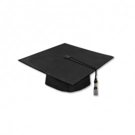 Birrete de Graduación Negro