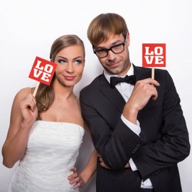 2 Carteles para Photocall con LOVE 2 Carteles para Photocall con LOVE