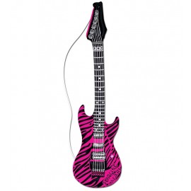 Nourish Guitar Zebra Pink 105 cm