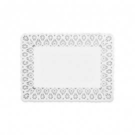 10 Blondas de Papel Rectangular 18 x 25 cm