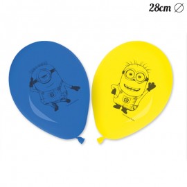 8 Balões de Minions 28 cm