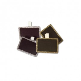 4 Pizarritas com Pinza 5 x 3,5 cm