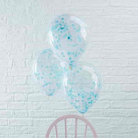 5 Globos con Confeti 30 cm