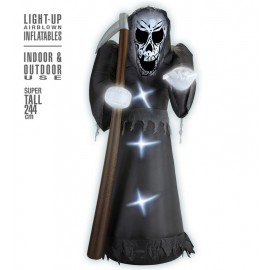 Grim Reaper HHinchable Luminoso con Ventilador 244 cm