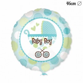 Balão Baby Shower Menino com Carrito 46 cm