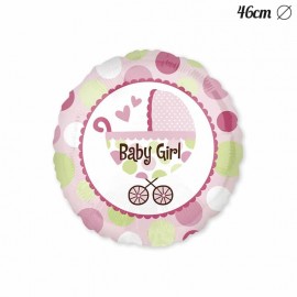 Balão Baby Shower Menina com Carrito 46 cm