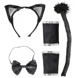 Conjunto preto de Gatita