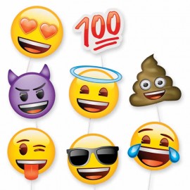 8 Acessórios de Emoticomes para Photo Booth