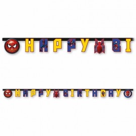 Grinalda Homem Aranha Home Coming Happy Birthday