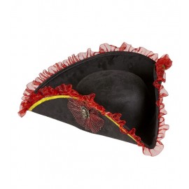 Tricorne de pirata de luxo