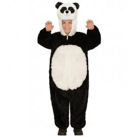 Fantasia de panda em pelúcia infantil