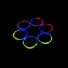 venta pulseras fluorescentes bicolor (100 uds)