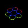 venta pulseras fluorescentes bicolor (100 uds)