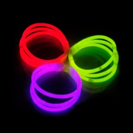 Pulseiras Fluorescentes Triple (33 uds)