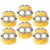 6 Careta Minions de Papel