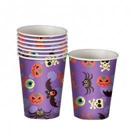 8 Copos Halloween Divertido