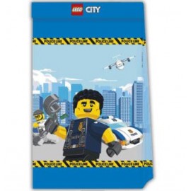 4 sacolas da cidade de Lego